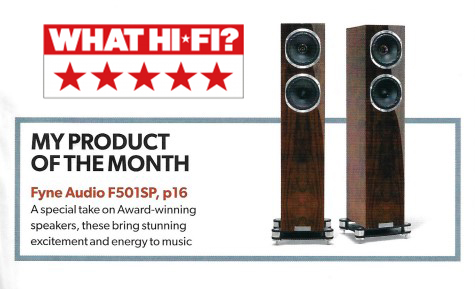 Skænk Tænk fremad Sophie Fyne F501SP, What Hi-Fi's Product of The Month - The Sound Organisation