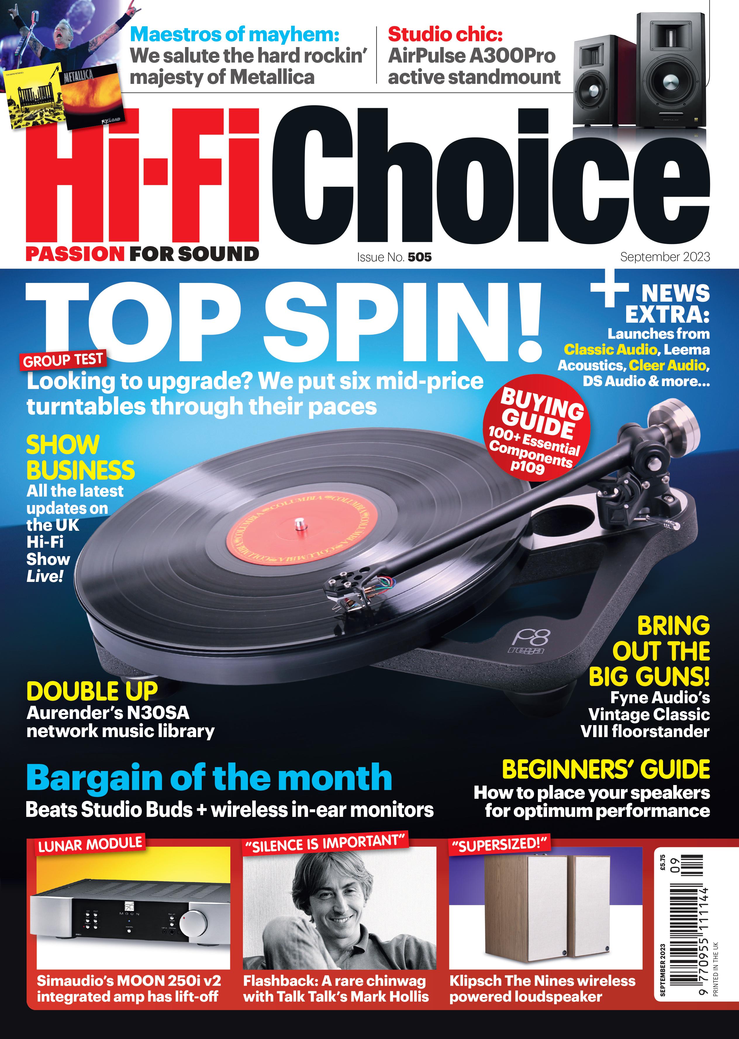 Rega Planar 8 wins Best Mid-Grade Turntable in Hi-Fi Choice Group Test