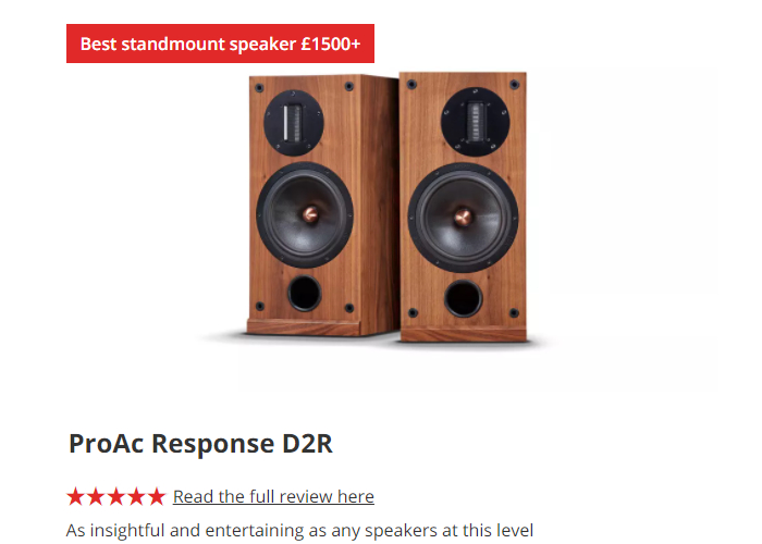 Proac response hot sale d2 price